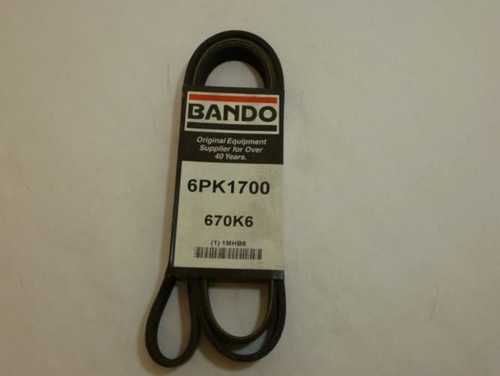 Bando 6PK1700; Serpentine Belt 670K6; 6-ribs 67.0"L; 1MHB6
