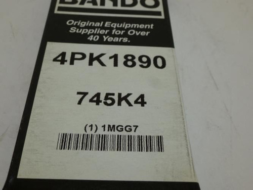 Bando 745K4; Serpentine Belt; 4PK1890