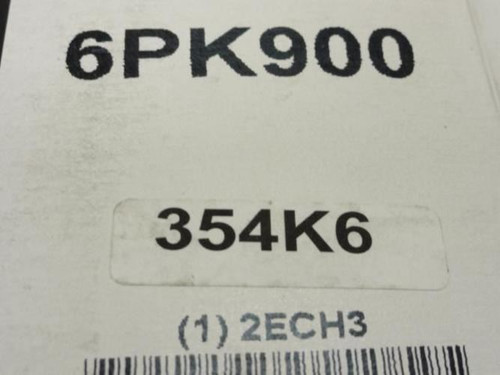 Bando 2ECH3; Serpentine Belt; 35.4"; 354K6; 6PK900