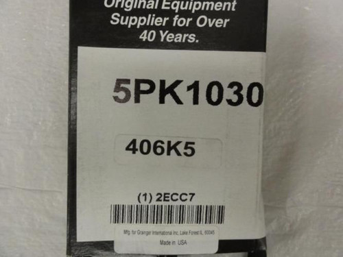 Bando 5PK1030; Serpentine Belt; Industry Number 406K5