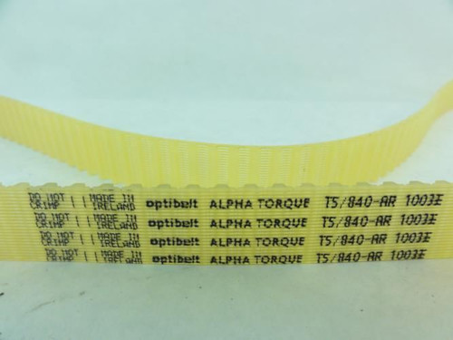 Optibelt T5-840-16-AR; Alpha Torque Timing Belt; 168T; 16mm W