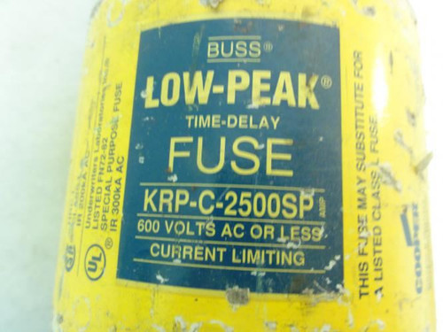Bussmann KRP-C-2500SP; Fuse; 2500A; 600VAC LONG Term Storage