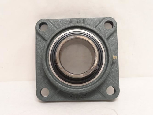 AMI UCF216; Flange Bearing; 80mm ID; 4-Bolt; Set Screw Locking