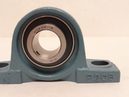 WIN UCP206-18; Pillow Block Bearing; 1-1/8"ID; 2-Bolt
