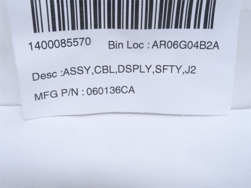 Formax 060136CA; Safety Display Cable J2