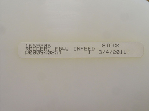 JBT 166930B; Infeed Control Wheel; 1"ID x 9-3/8"OD x 2" Wide