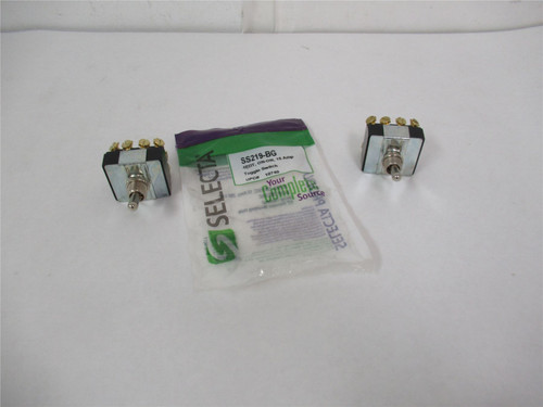 Selecta SS2199-BG; Lot-2 Toggle Switch 15Amp 3/4HP 1/2" Hole