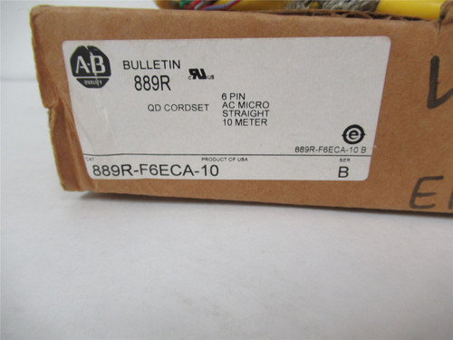 Allen-Bradley 889R-F6ECA-10; AC Micro Cable Female 10m 6 Pins