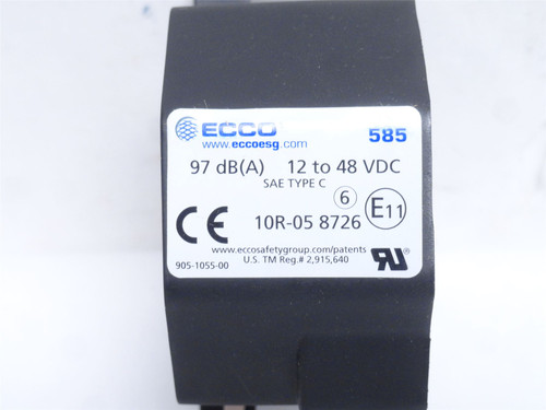 Ecco 140-0585-21; Vehicle Backup Alarm; 102dB; 12-24VDC
