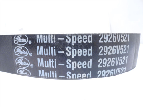 Gates 2926V521; Multi-Speed Belt 53" Long x 1-13/16" Top Width