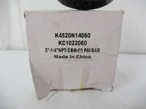 Shcrader Bellows K4520N14060; Pressure Gage 1/4"NPT 0-60psi