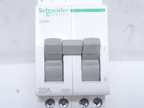 Schneider A9E18071; Linear Switch; 20A; 2P; 250VAC; 2-C/O