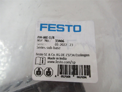 Festo AW-ME 1/8; Sub Base PN33406