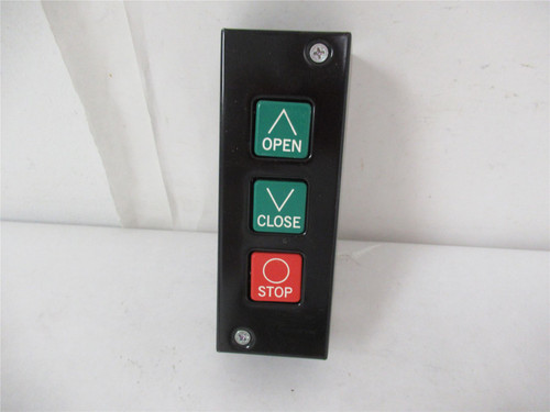 Eastern Motor Controls PBS-3; Garage Door 3-Button Stop 6X891