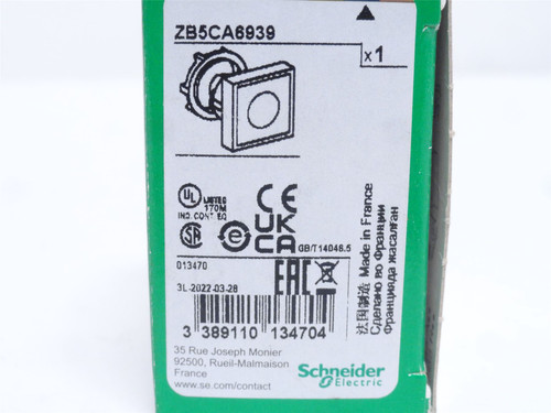 Schneider ZB5CA6939; Push-Button Head; Non-Illuminated