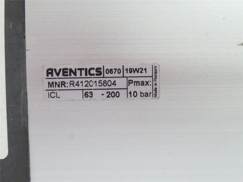 Aventics R412015804; Air Cylinder; 63mm Bore; 200mm Stroke