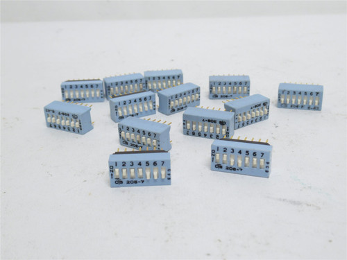 CTS Electronic 206-7 6-42; Lot-13 DIP Switch; 7-Section; 50VDC