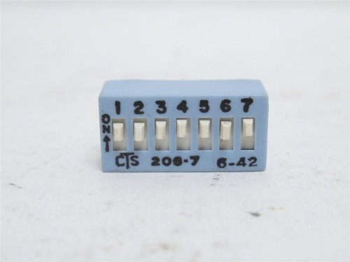 CTS Electronic 206-7 6-42; Lot-13 DIP Switch; 7-Section; 50VDC