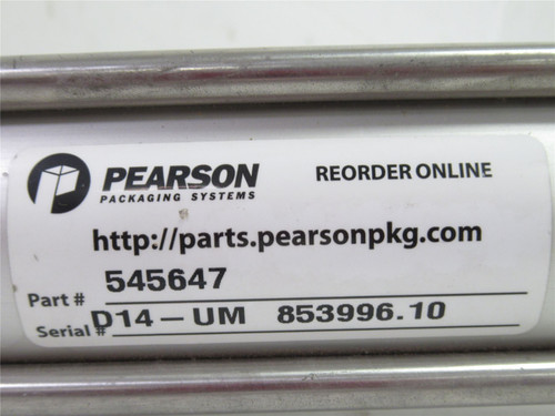 Pearson Packaging 545647; Air Cylinder; 9-5/8" Stroke