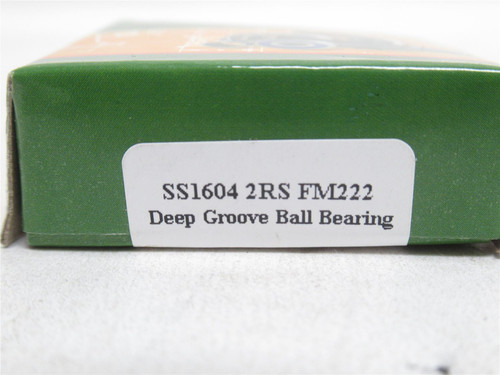 Tritan SS1604 2RS FM222; Ball Bearing 3/8" x  7/8"OD x 11/32W
