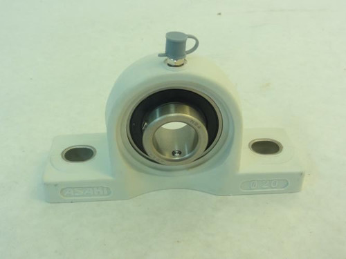 Asahi MUCA-204SB; Pillow Block Bearing; 2-Bolt; 20mm ID