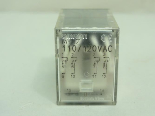 Omron MY4Z-AC110/120; Power Relay; 5A; 120VAC Coil: 110/120V