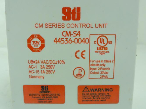 Sti 44536-0040; CM Series Interlock Switch; 24VAC/DC; 1-3A