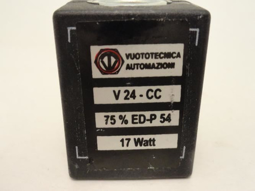 VUOTOTECNICA AUTOMAZIONI V24-CC; Solenoid Coil 24V 17W