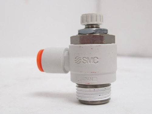 SMC AS3201F-N03-07; Speed Control Valve; 1/4" PTC x 3/8" Thread