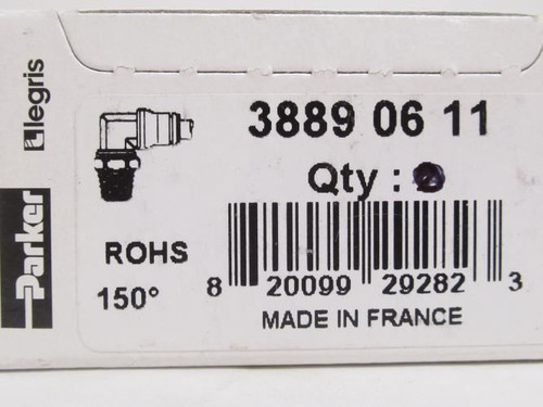 Parker 3889-06-11_; Air Elbow SS-303/316L; 90Deg 1/4PTC x 1/8NPT