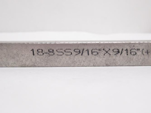 Industry-Std 5UE71; Key Stock SS; 9/16" W x 9/16" H x 12" Long