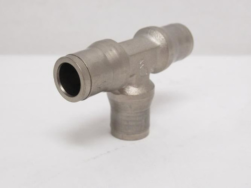 Parker 164PLM-10M; Nickel Plate Brass Metric Union Tee; 10mm