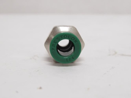 Parker W68PLP-4-4; Lot-2 Brass Connectors; 1/4" PTC x 1/4 NPT