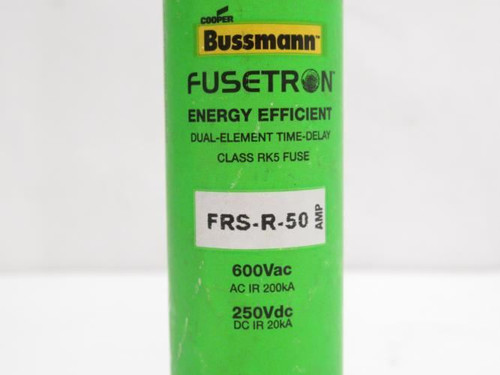 Bussmann FRS-R-50; Time Delay Current Limiting Fuse 50A; 600VAC