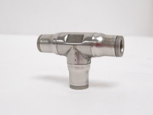 Legris 3804 56 00; Air Union Tee; SS-316; 1/4 PTC