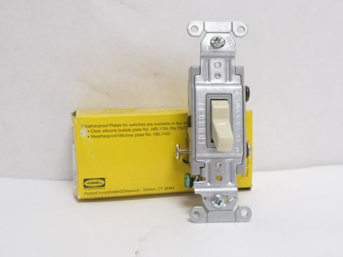 Hubbell CS320I; Wall Toggle Switch; 20A; 120-277VAC