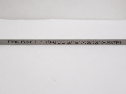 Industry-Std 5UE35; Lot-4 Key Stock SS-316 18.8" x 12"