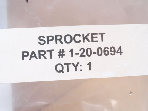Waldrop 1-20-0694; Plastic Sprocket 24 Teeth; 3/4"ID