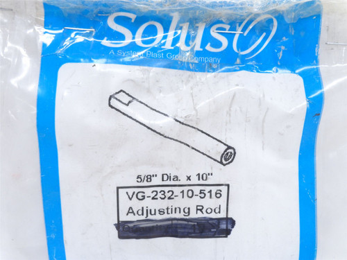 Plast VG-232-10-516; Adjusting Rod; SS; 5/8"OD x 10" Long