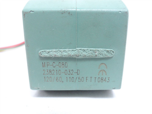 Asco 238210-032-D; Solenoid Coil MP-C-080; 120VAC; 7/16"ID