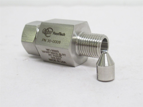 JBT 30-0009; Bushing Assy SS-316; 9/16-18 Threads x 3/8" Tube