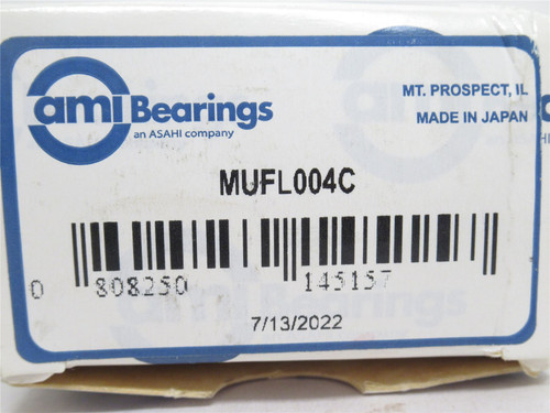 AMI MUFL004C; Flange Bolt; 20mmID; 2-Bolt; W/Open Cover