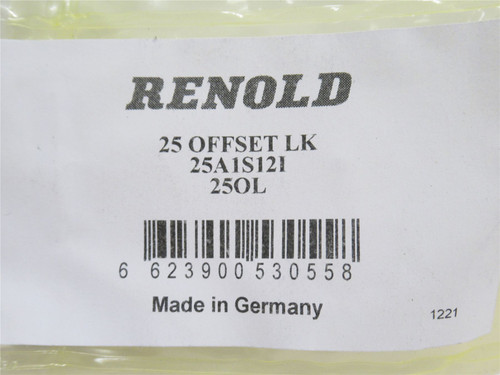 Renold 25A1S121; Lot-4 Connecting Links #25; Single Row