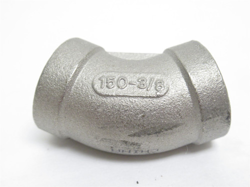 Industry-Std 1LTB4; Lot-2 Pipe Elbows; 45Deg; SS-304; 3/8NPT