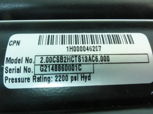 Parker 2.00CSB2HCTS13AC6.000; Hyd Cylinder; 2"ID; 6" Stroke