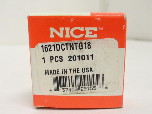 Nice 1621DCTNTG18; Ball Bearing 1/2"ID x 1-3/8" OD x 7/16" W