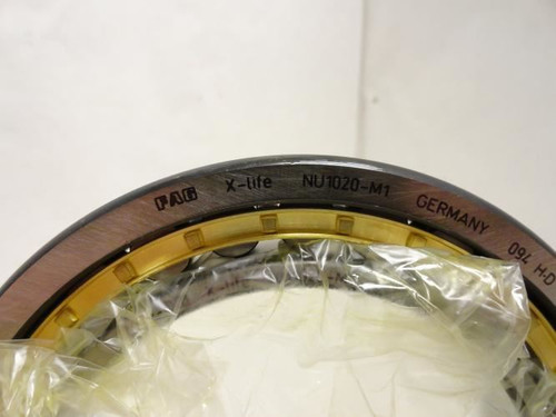 FAG NU1020-M1; Cylindrical Roller Bearing; Straight; 100mm ID