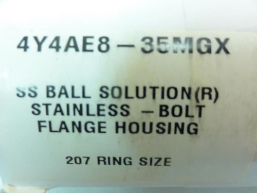 EDT 4Y4AE8-35MGX; Flange Bearing; 4-Bolt; 1-3/8"ID; SS