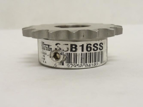 Martin 35B16SS-3/4; Sprocket # 35; SS; 16Teeth;  3/4"ID