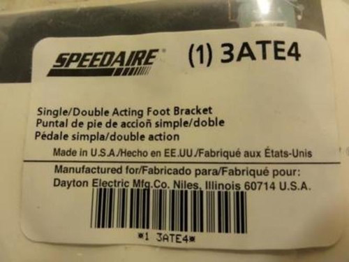Speedaire 3ATE4; Foot Bracket; 7/16 In Bore; 0.88 OAL